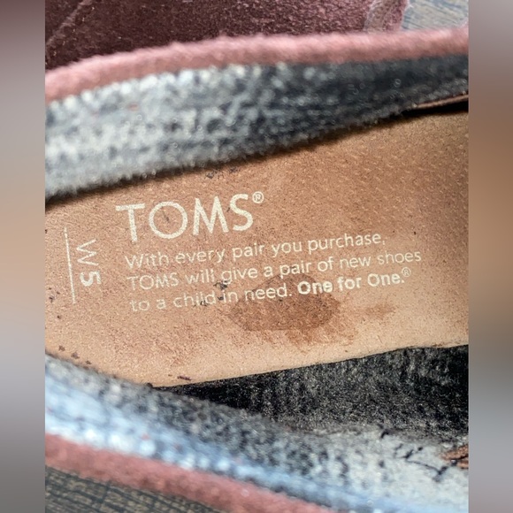 Toms Brown Wedge Booties Size W 5 - Picture 9 of 15